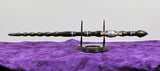 Purpleheart,  Bloodwood, Maple, Brass Inlay Magic Wand