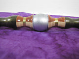 Purpleheart,  Bloodwood, Maple, Brass Inlay Magic Wand