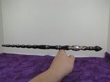 Purpleheart,  Bloodwood, Maple, Brass Inlay Magic Wand