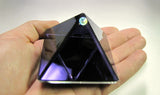 Purple Glass Pyramid (small 2 inch base)