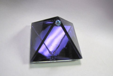 Purple Glass Pyramid (small 2 inch base)