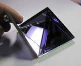 Purple Glass Pyramid (small 2 inch base)