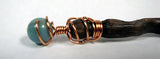 Prosperity of Confidence Amazonite Oak Magic Wand (brown shaft) #W11